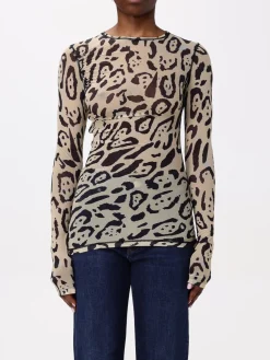 Top Sportmax in jersey animalier