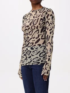 Top Sportmax in jersey animalier