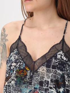 Top Zadig & Voltaire in viscosa stampata