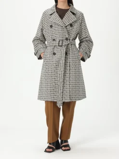 Trench a doppiopetto logato Max Mara The Cube