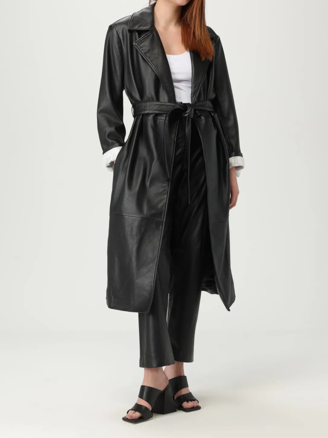 Trench di pelle Paul Smith