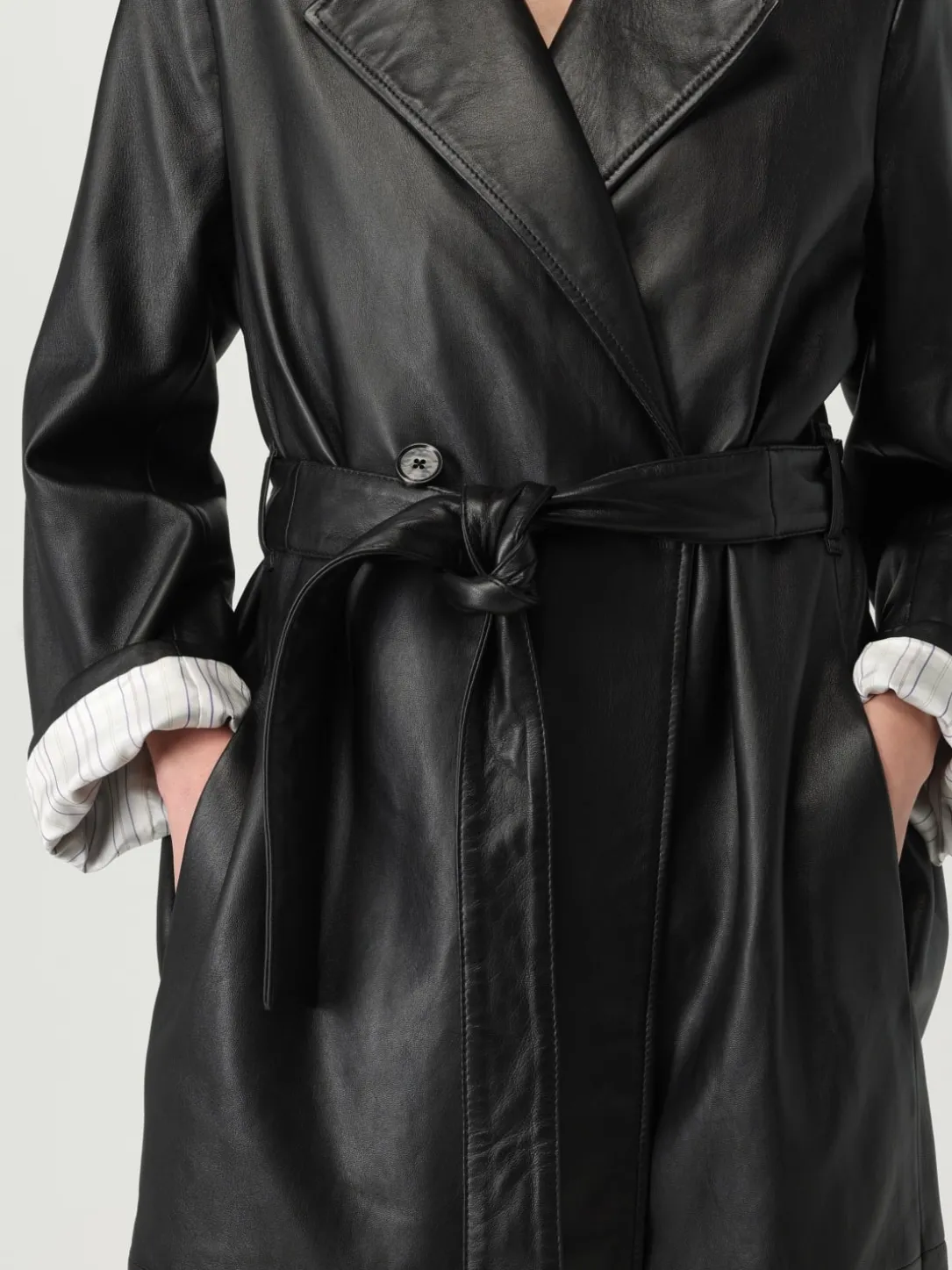 Trench di pelle Paul Smith