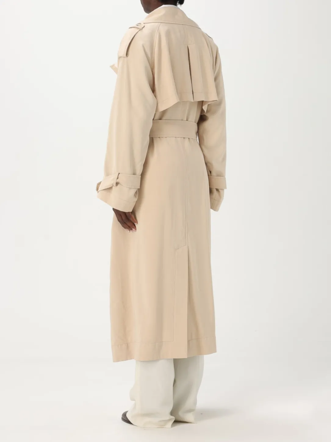 Trench doppiopetto Boss in misto viscosa