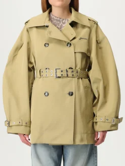 Trench doppiopetto Ganni in twill