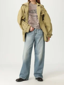 Trench doppiopetto Ganni in twill