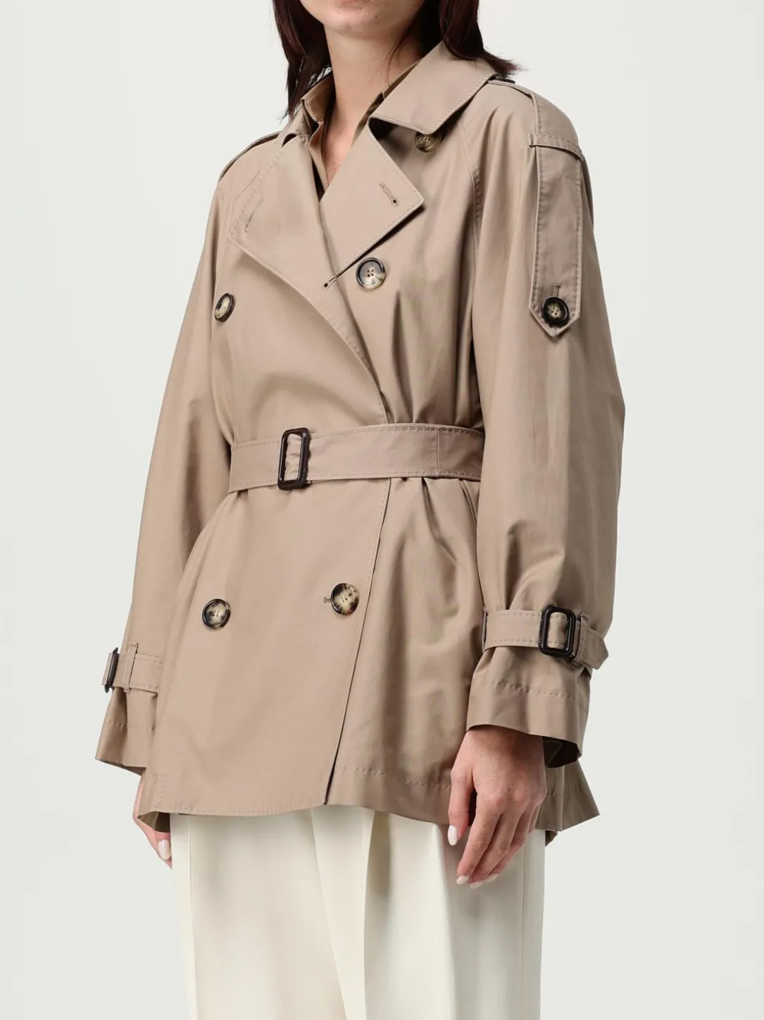 Trench doppiopetto Max Mara The Cube in misto cotone