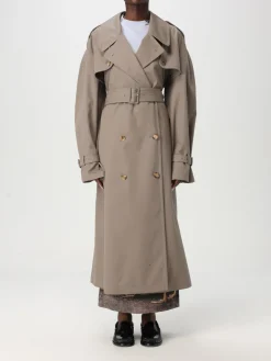 Trench doppiopetto Moschino Couture in misto cotone