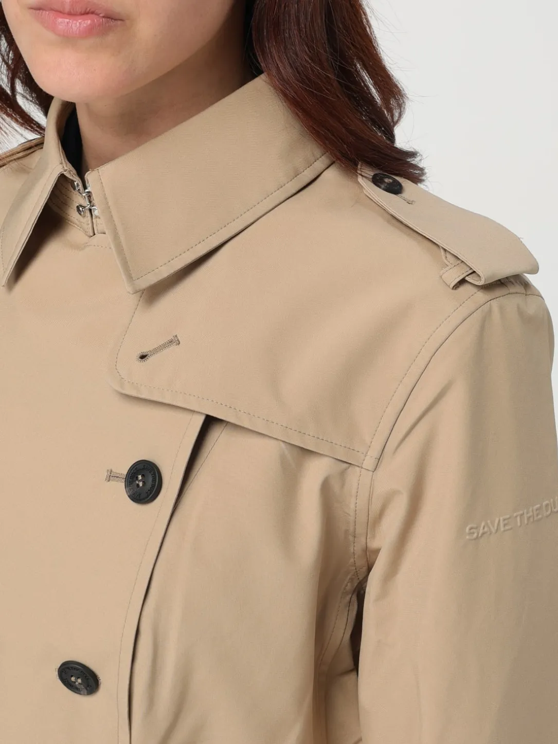 Trench doppiopetto Save The Duck in tessuto tecnico