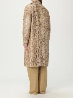 Trench Dries Van Noten in cotone con paillettes e stampa