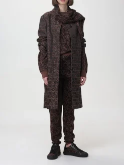 Trench Moschino Couture in nylon con logo