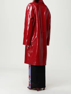 Trench Moschino Jeans in pelle verniciata