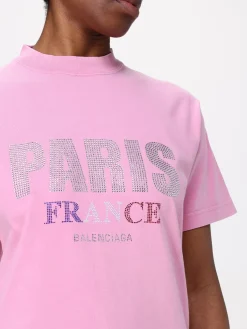 T-shirt Balenciaga in cotone con logo