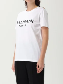 T-shirt Balmain in cotone con logo
