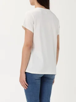 T-shirt basic Liu Jo con strass in jersey di cotone