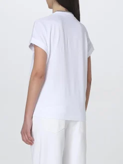 T-shirt Brunello Cucinelli in cotone con monile