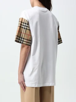 T-shirt Burberry in cotone con stampa Vintage Check