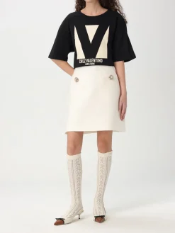 T-shirt Chez Valentino Valentino in jersey con logo