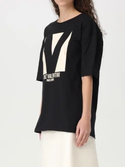 T-shirt Chez Valentino Valentino in jersey con logo