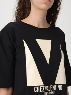 T-shirt Chez Valentino Valentino in jersey con logo