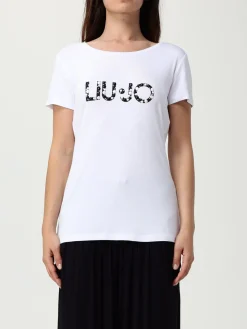 T-shirt con logo Liu Jo in viscosa stretch
