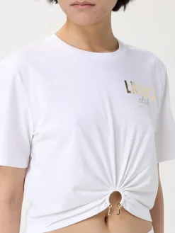 T-shirt crop con logo Liu Jo
