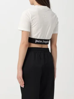 T-shirt crop Palm Angels