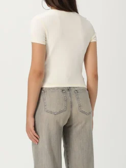 T-shirt Diesel in cotone con stampa Oval D