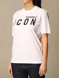 T-shirt Dsquared2 in cotone con logo Icon