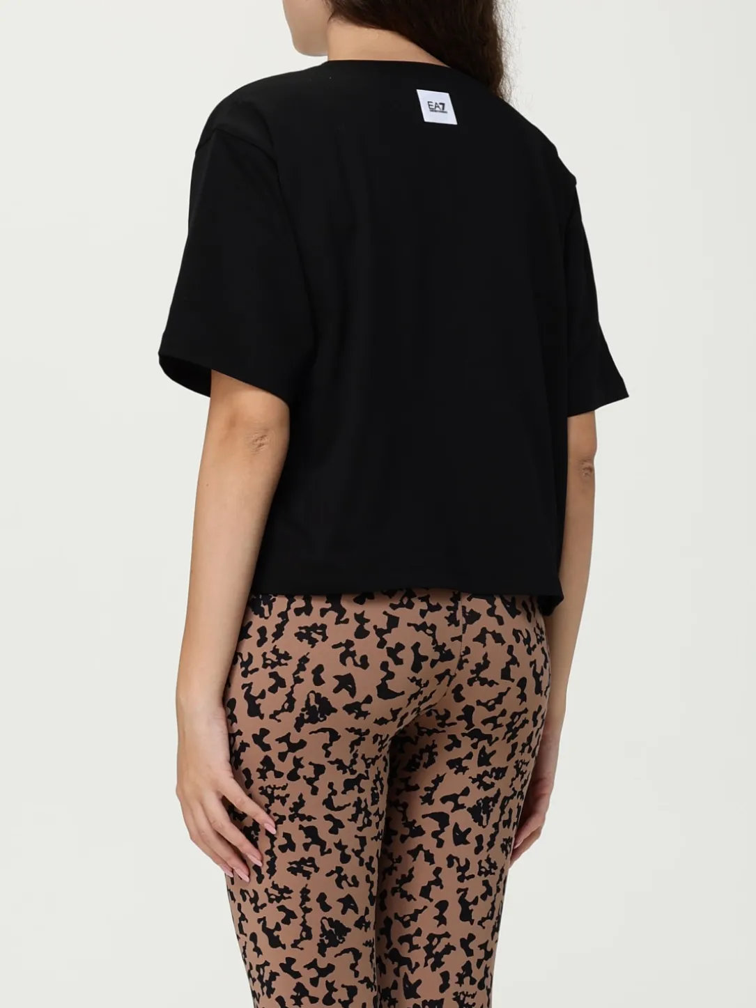 T-shirt EA7 in cotone con stampa logo