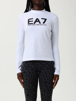 T-shirt EA7 in cotone stretch con logo