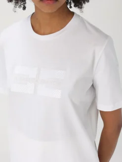 T-shirt Elisabetta Franchi in cotone con logo ricamato