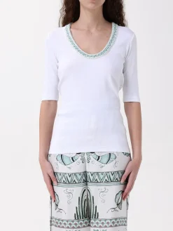 T-shirt Fabiana Filippi in cotone con inserti