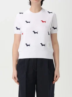 T-shirt Hector in cotone con stampa all-over Thom Browne