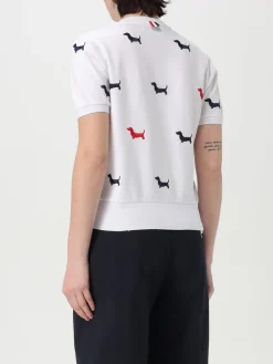 T-shirt Hector in cotone con stampa all-over Thom Browne