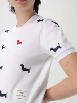 T-shirt Hector in cotone con stampa all-over Thom Browne