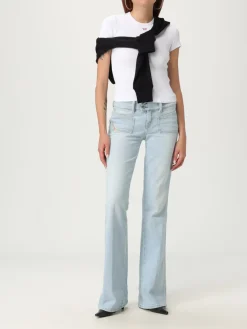 T-shirt in cotone a coste Oval D Diesel