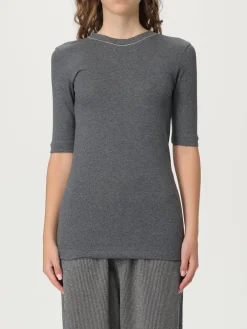 T-shirt in cotone basic Brunello Cucinelli