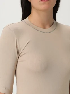 T-shirt in cotone basic Brunello Cucinelli