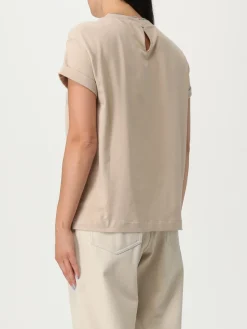 T-shirt in cotone basic Brunello Cucinelli
