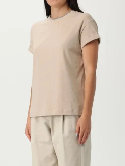 T-shirt in cotone basic Brunello Cucinelli