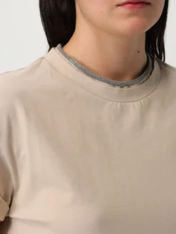 T-shirt in cotone basic Brunello Cucinelli