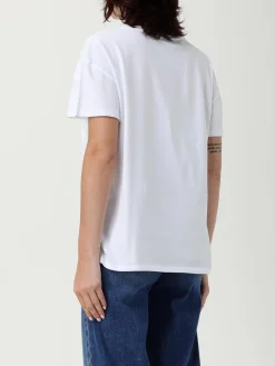 T-shirt in cotone con cagnolino e strass Liu Jo