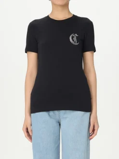 T-shirt in cotone con logo Just Cavalli