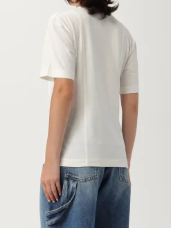 T-shirt in cotone con logo Pinko