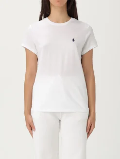 T-shirt in cotone con logo ricamato Polo Ralph Lauren