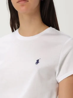 T-shirt in cotone con logo ricamato Polo Ralph Lauren