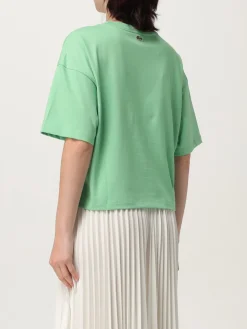 T-shirt in cotone con logo Lacoste