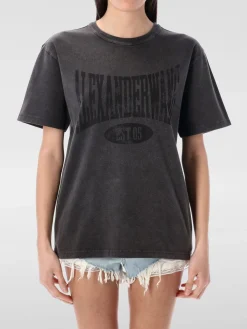 T-shirt in cotone con logo Alexander Wang