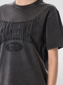 T-shirt in cotone con logo Alexander Wang