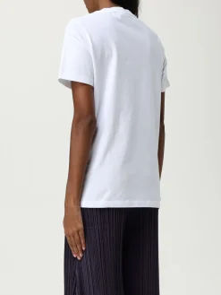 T-shirt in cotone con logo Maison Kitsuné